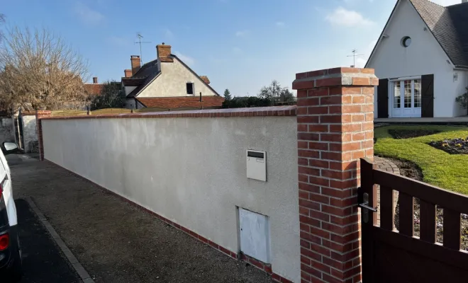 Nettoyage de muret à olivet, Olivet, Marie Habitat